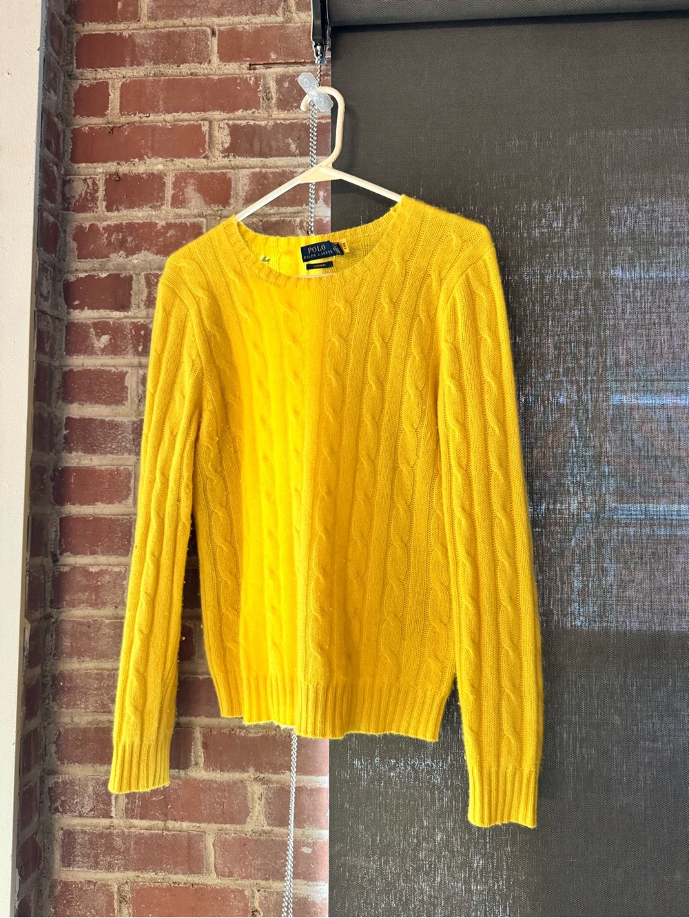 Polo Ralph Lauren Cashmere Cable Knit Sweater - Yellow
